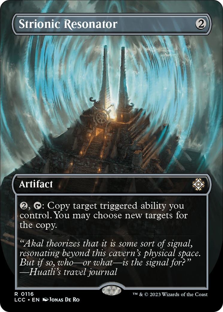 Strionic Resonator (Borderless) [The Lost Caverns of Ixalan Commander] | D20 Games