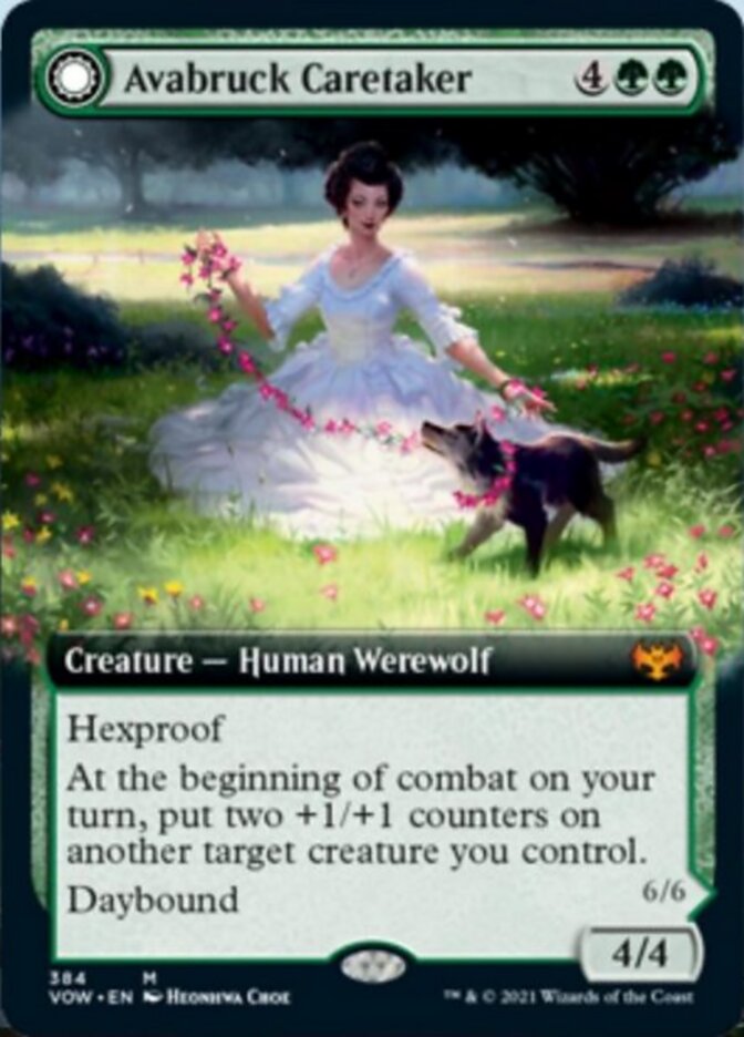 Avabruck Caretaker // Hollowhenge Huntmaster (Extended) [Innistrad: Crimson Vow] | D20 Games