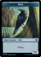 Bird // Merfolk (0003) Double-Sided Token [The Lost Caverns of Ixalan Commander Tokens] | D20 Games