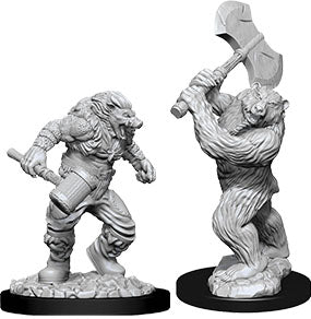Dungeons & Dragons Nolzur`s Marvelous Unpainted Miniatures: W9 Wereboar & Werebear | D20 Games