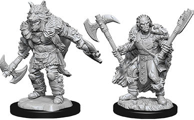 Dungeons & Dragons Nolzur`s Marvelous Unpainted Miniatures: W9 Male Half-Orc Barbarian | D20 Games