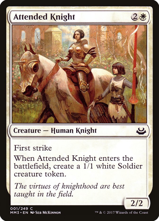 Attended Knight [Modern Masters 2017] | D20 Games