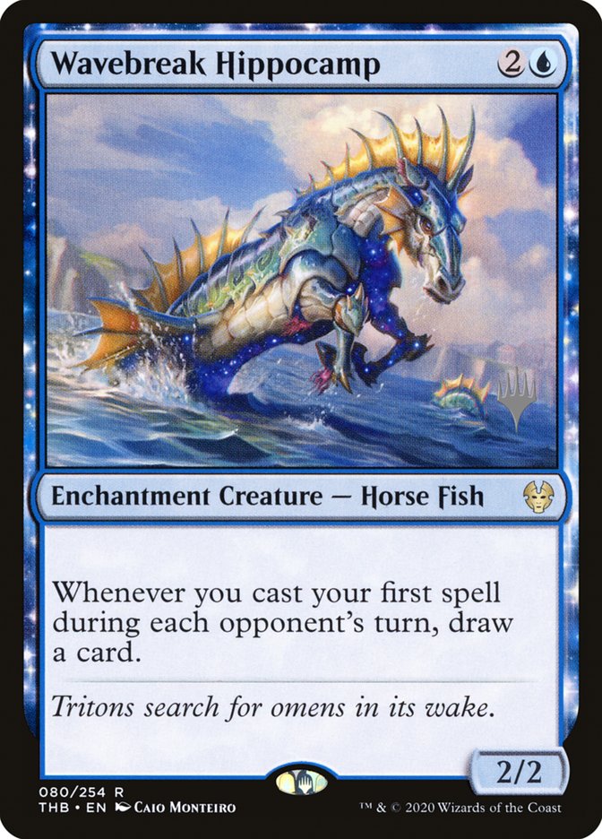 Wavebreak Hippocamp (Promo Pack) [Theros Beyond Death Promos] | D20 Games