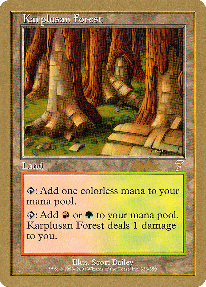 Karplusan Forest (Brian Kibler) [World Championship Decks 2002] | D20 Games