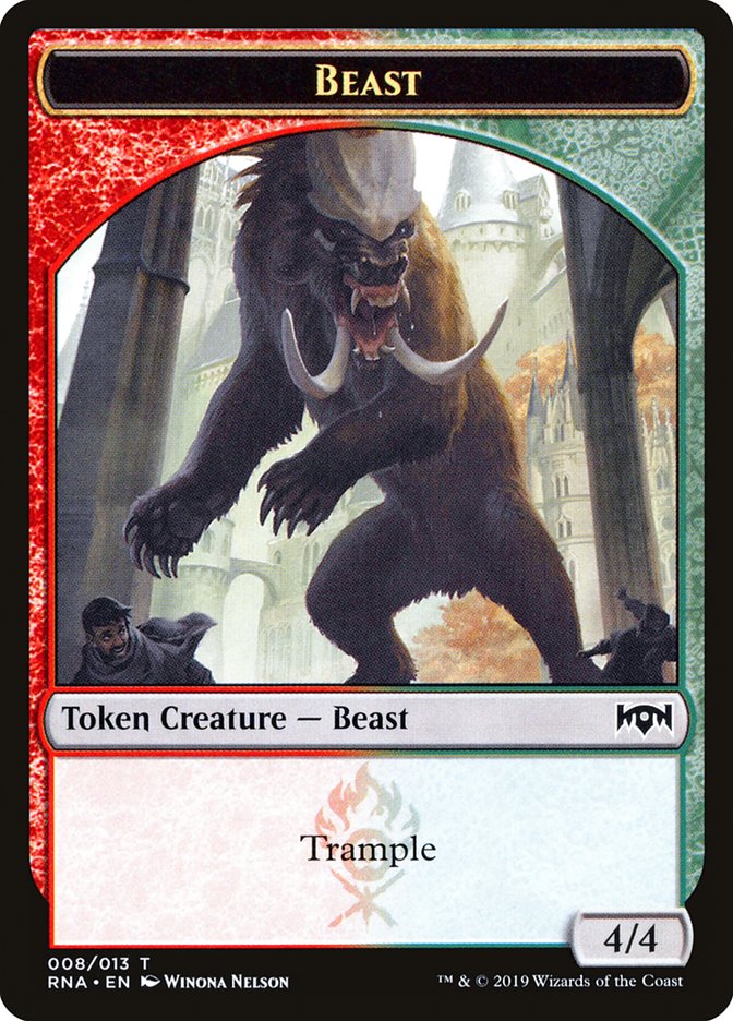 Beast [Ravnica Allegiance Tokens] | D20 Games