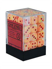 Dice Menagerie 10:12mm D6 Festive Sunburst/Red (36) 27853 | D20 Games