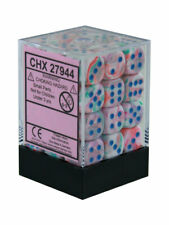 Dice Menagerie 10: 12mm D6 Festive Pop Art/Blue (36) 27944 | D20 Games
