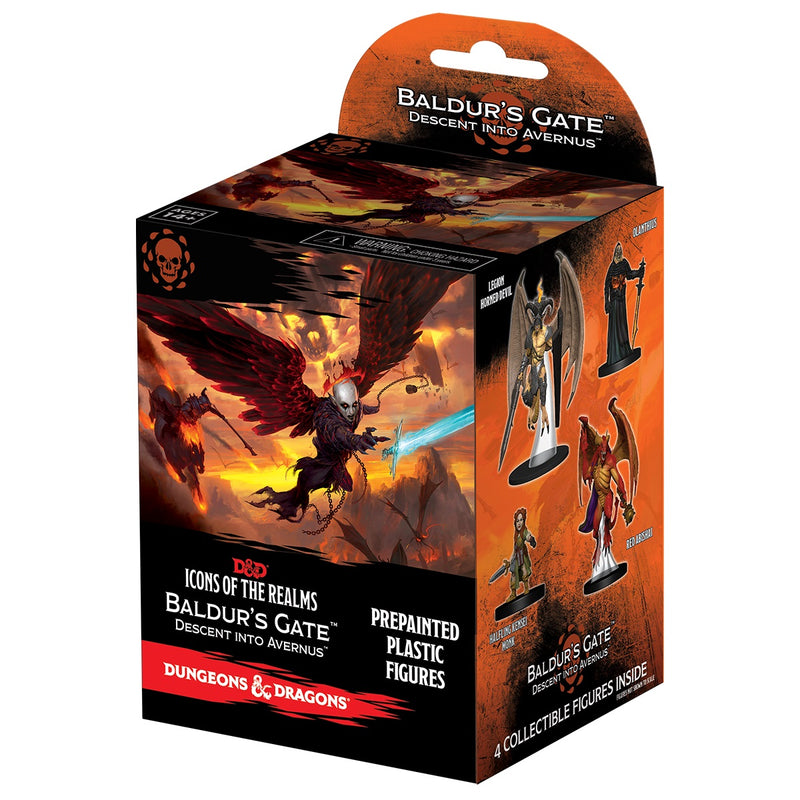 Dungeons & Dragons Fantasy Miniatures: Icons of the Realms Set 12 Baldur`s Gate Descent into Avernus Booster Brick (8)