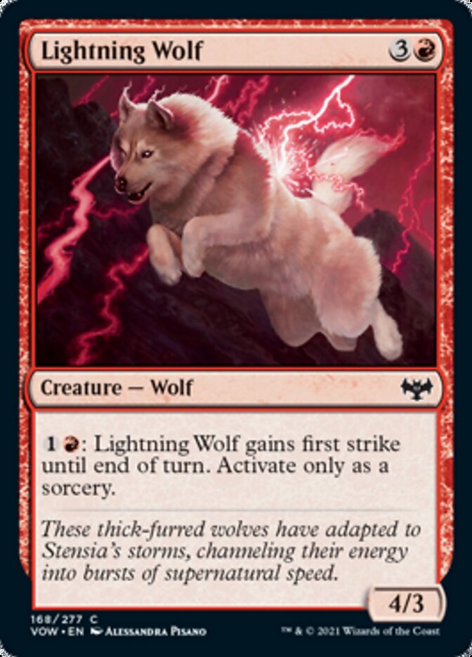 Lightning Wolf [Innistrad: Crimson Vow] | D20 Games