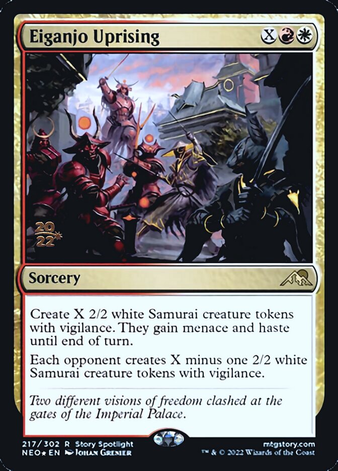 Eiganjo Uprising [Kamigawa: Neon Dynasty Prerelease Promos] | D20 Games