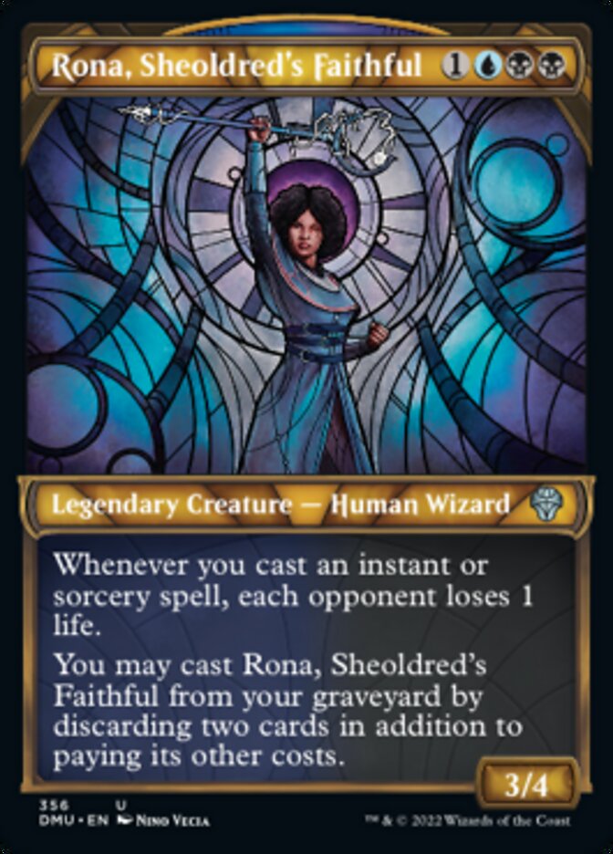 Rona, Sheoldred's Faithful (Showcase Textured) [Dominaria United] | D20 Games