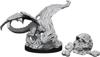 Dungeons & Dragons Nolzur`s Marvelous Unpainted Miniatures: W10 Black Dragon Wyrmling | D20 Games
