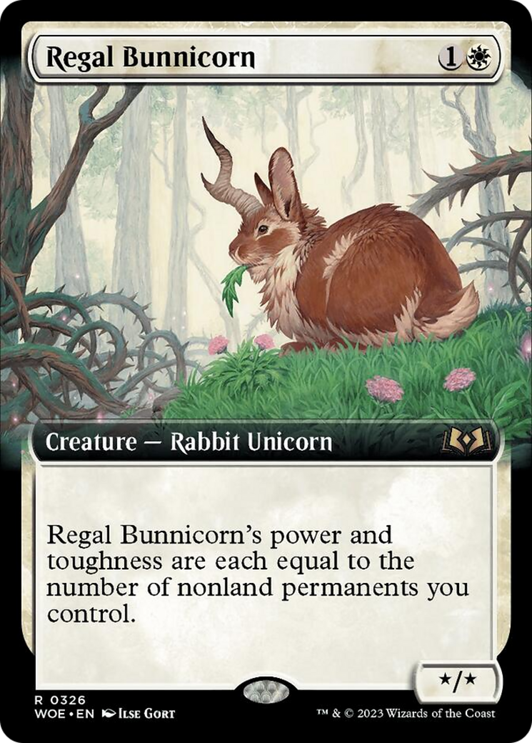 Regal Bunnicorn (Extended Art) [Wilds of Eldraine] | D20 Games