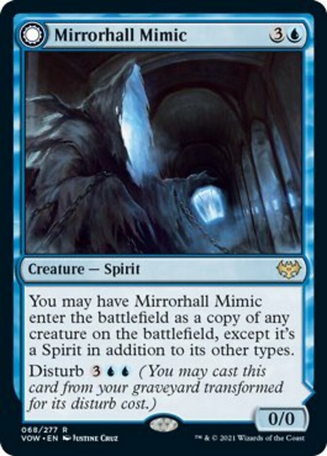 Mirrorhall Mimic // Ghastly Mimicry [Innistrad: Crimson Vow] | D20 Games