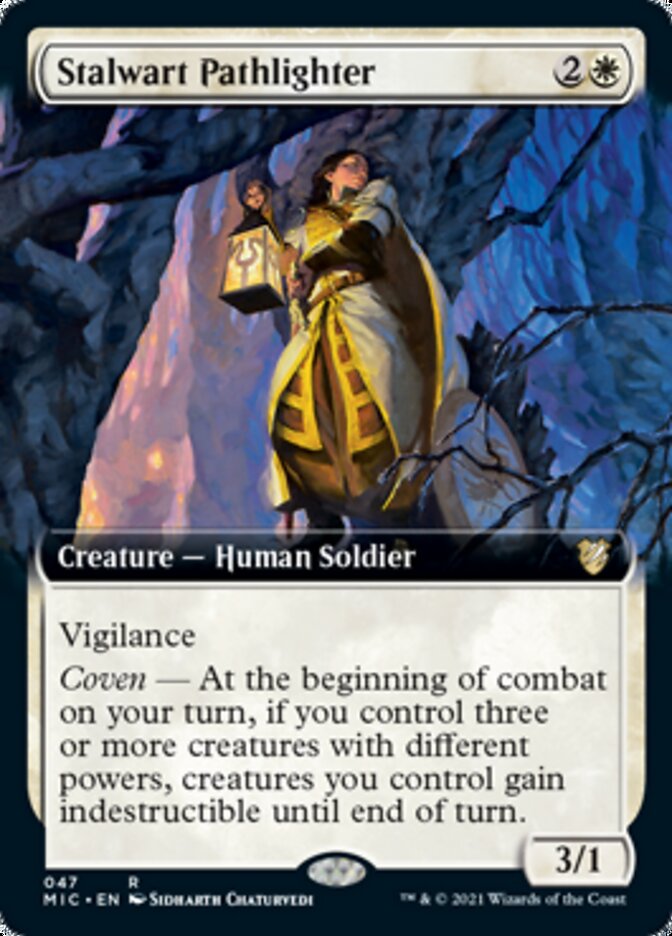 Stalwart Pathlighter (Extended) [Innistrad: Midnight Hunt Commander] | D20 Games