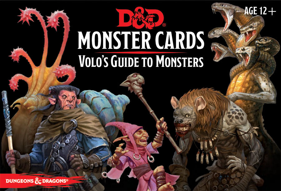 Dungeons and Dragons RPG: Monster Cards - Volo`s Guide to Monsters (81 cards) | D20 Games