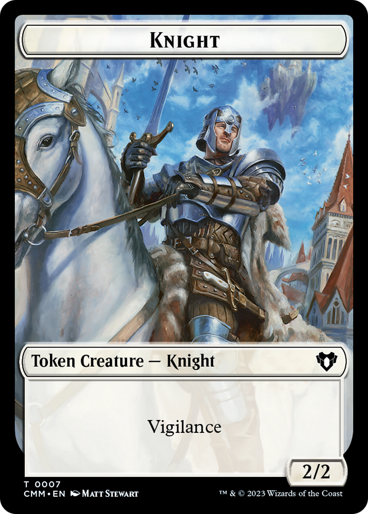 Knight Token [Commander Masters Tokens] | D20 Games