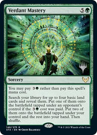 Verdant Mastery (Promo Pack) [Strixhaven: School of Mages Promos] | D20 Games