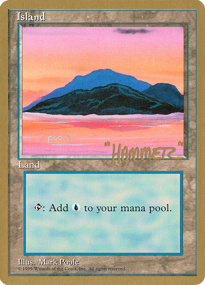 Island (shr369) (Shawn "Hammer" Regnier) [Pro Tour Collector Set] | D20 Games