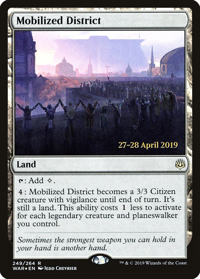 Mobilized District  [War of the Spark Prerelease Promos] | D20 Games