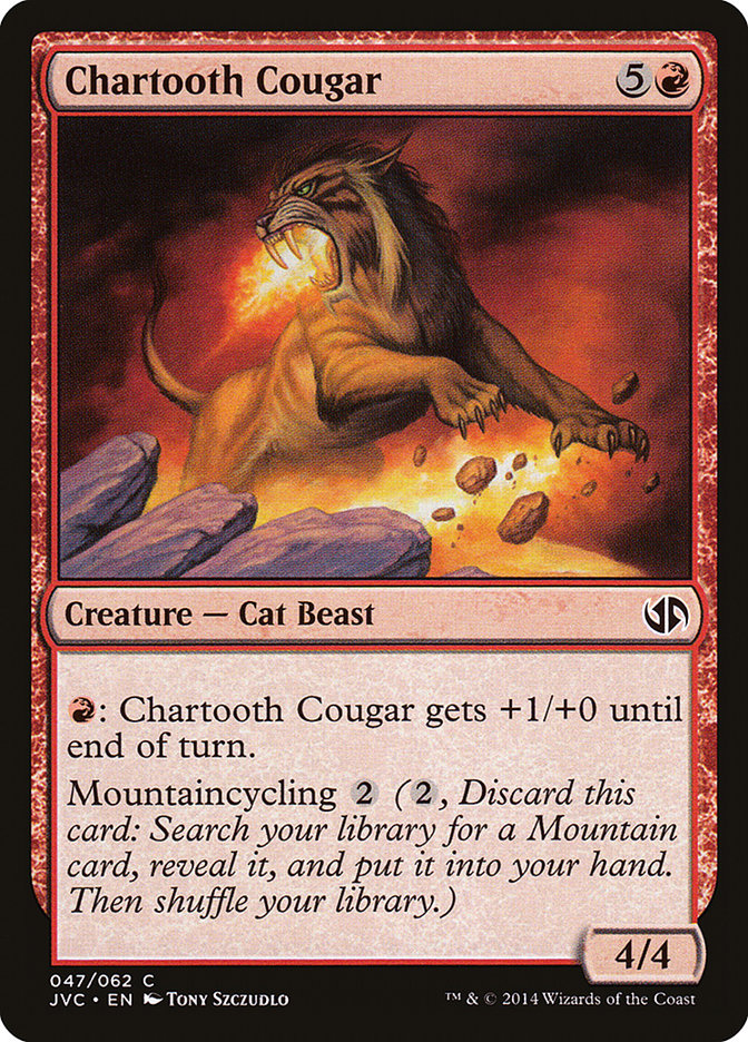 Chartooth Cougar [Duel Decks Anthology] | D20 Games