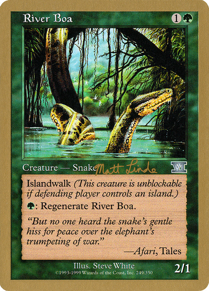 River Boa (Matt Linde) [World Championship Decks 1999] | D20 Games