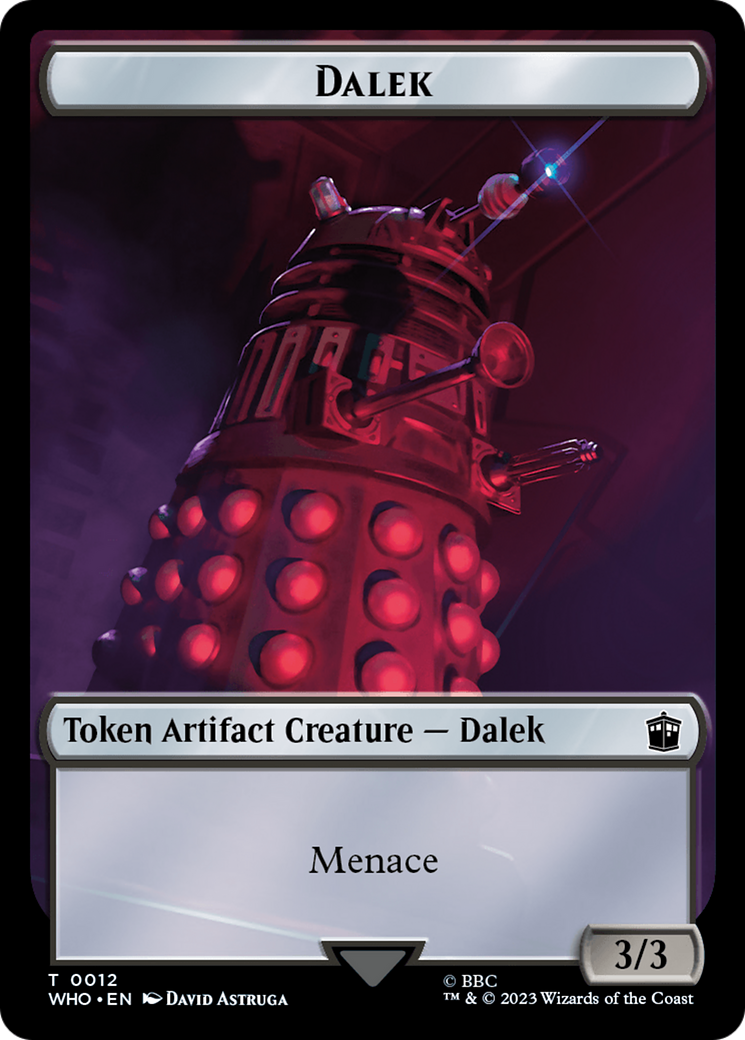 Dalek // Treasure (0031) Double-Sided Token [Doctor Who Tokens] | D20 Games