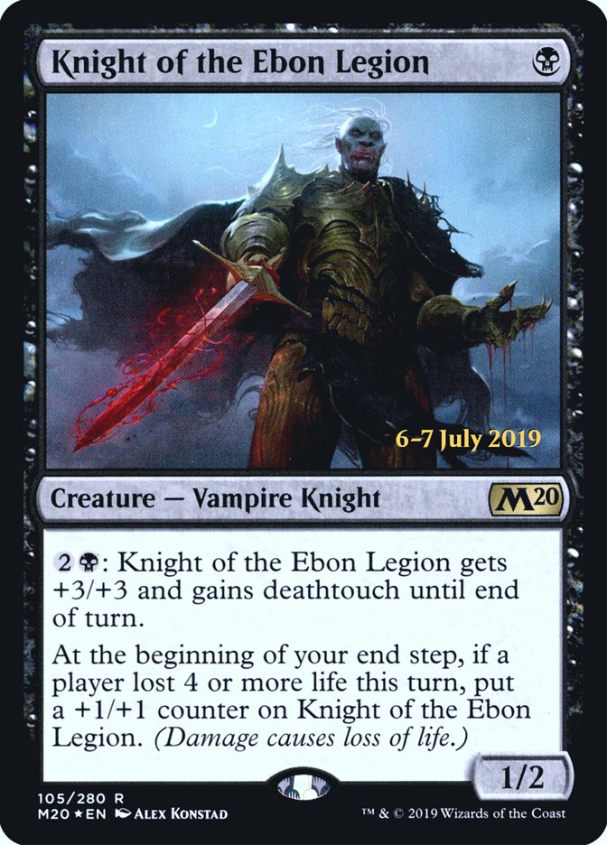 Knight of the Ebon Legion  [Core Set 2020 Prerelease Promos] | D20 Games