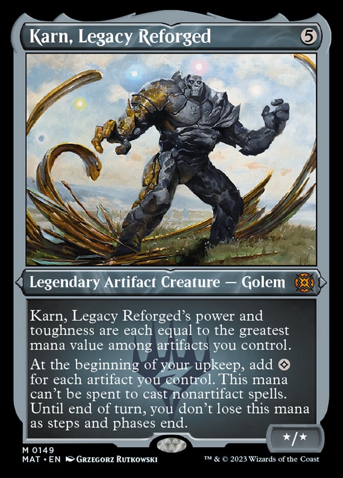 Karn, Legacy Reforged (Foil Etched) [March of the Machine: The Aftermath] | D20 Games