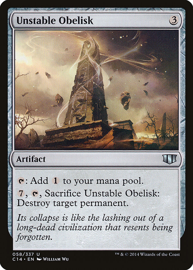 Unstable Obelisk [Commander 2014] | D20 Games