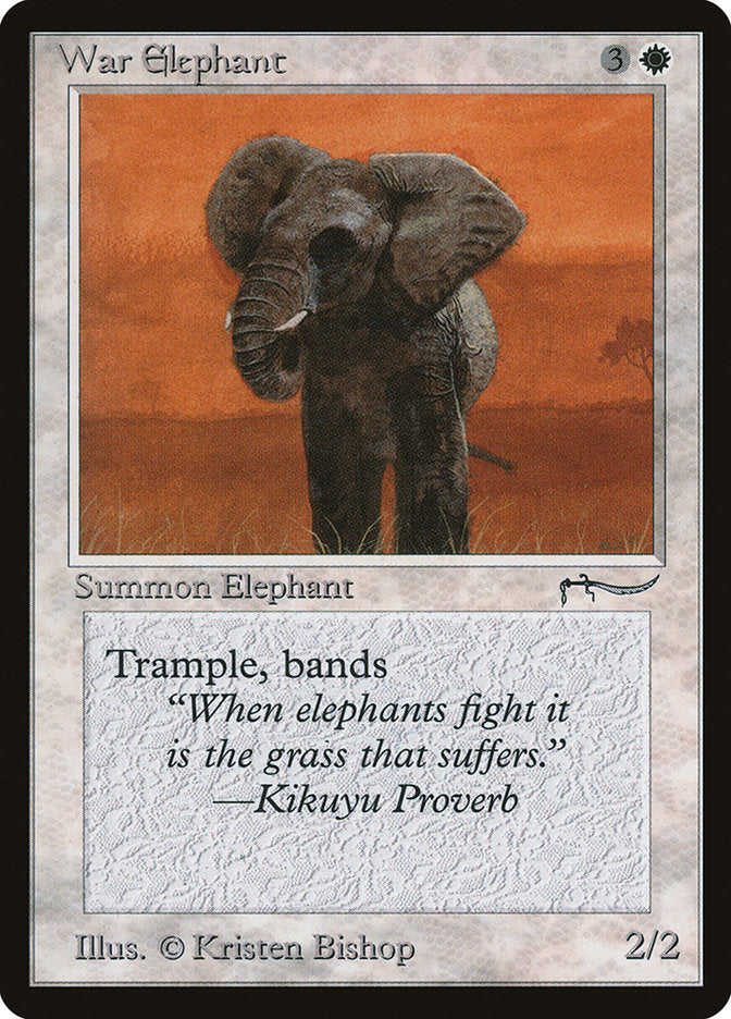 War Elephant (Dark Mana Cost) [Arabian Nights] | D20 Games