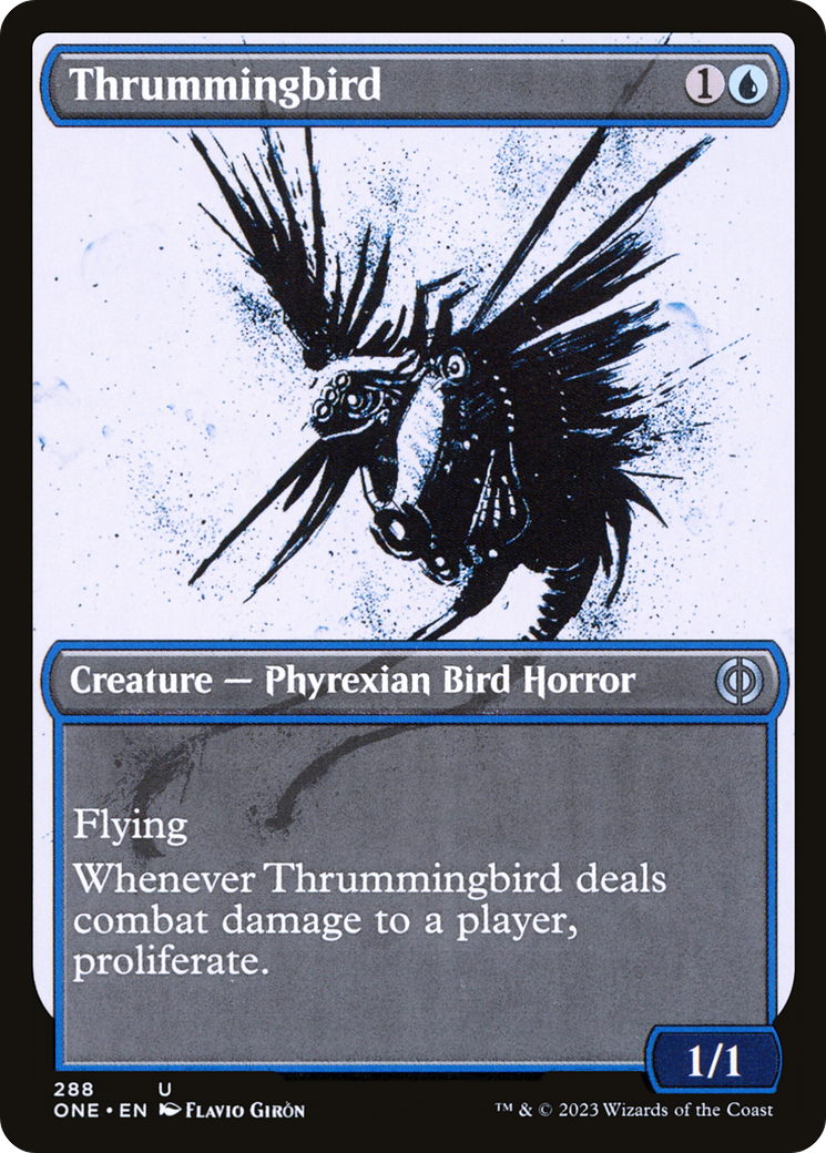 Thrummingbird (Showcase Ichor) [Phyrexia: All Will Be One] | D20 Games