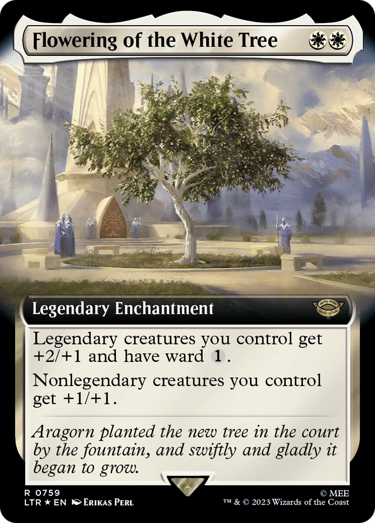 Flowering of the White Tree (Extended Art) (Surge Foil) [The Lord of the Rings: Tales of Middle-Earth] | D20 Games
