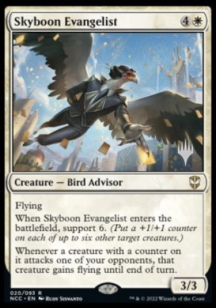 Skyboon Evangelist (Promo Pack) [Streets of New Capenna Commander Promos] | D20 Games