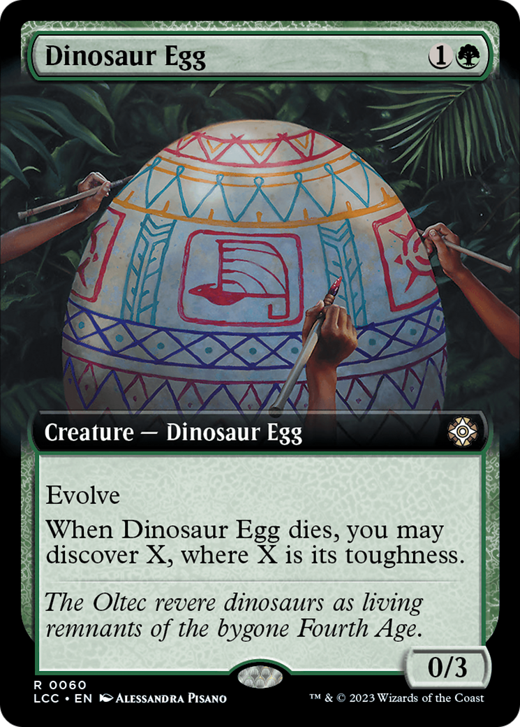 Dinosaur Egg (Extended Art) [The Lost Caverns of Ixalan Commander] | D20 Games