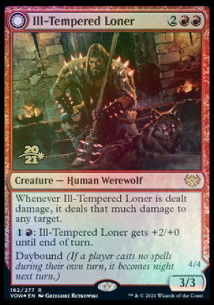 Ill-Tempered Loner // Howlpack Avenger [Innistrad: Crimson Vow Prerelease Promos] | D20 Games