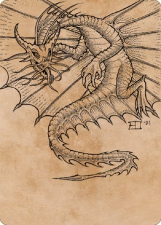 Ancient Gold Dragon Art Card (44) [Commander Legends: Battle for Baldur's Gate Art Series] | D20 Games
