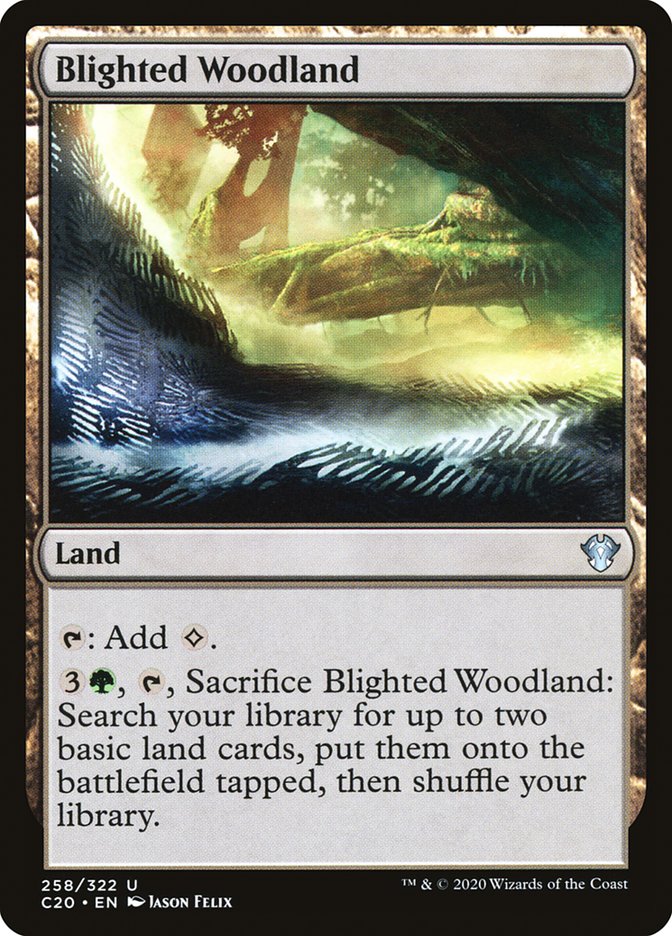 Blighted Woodland [Commander 2020] | D20 Games