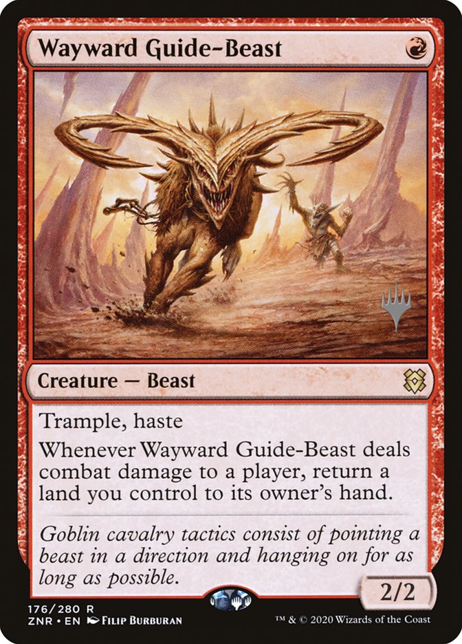 Wayward Guide-Beast (Promo Pack) [Zendikar Rising Promos] | D20 Games