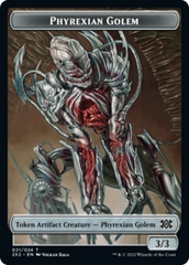 Egg // Phyrexian Golem Double-sided Token [Double Masters 2022 Tokens] | D20 Games