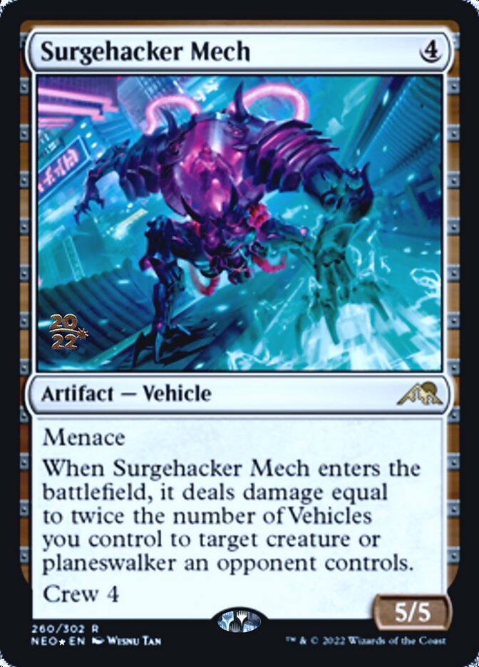 Surgehacker Mech [Kamigawa: Neon Dynasty Prerelease Promos] | D20 Games