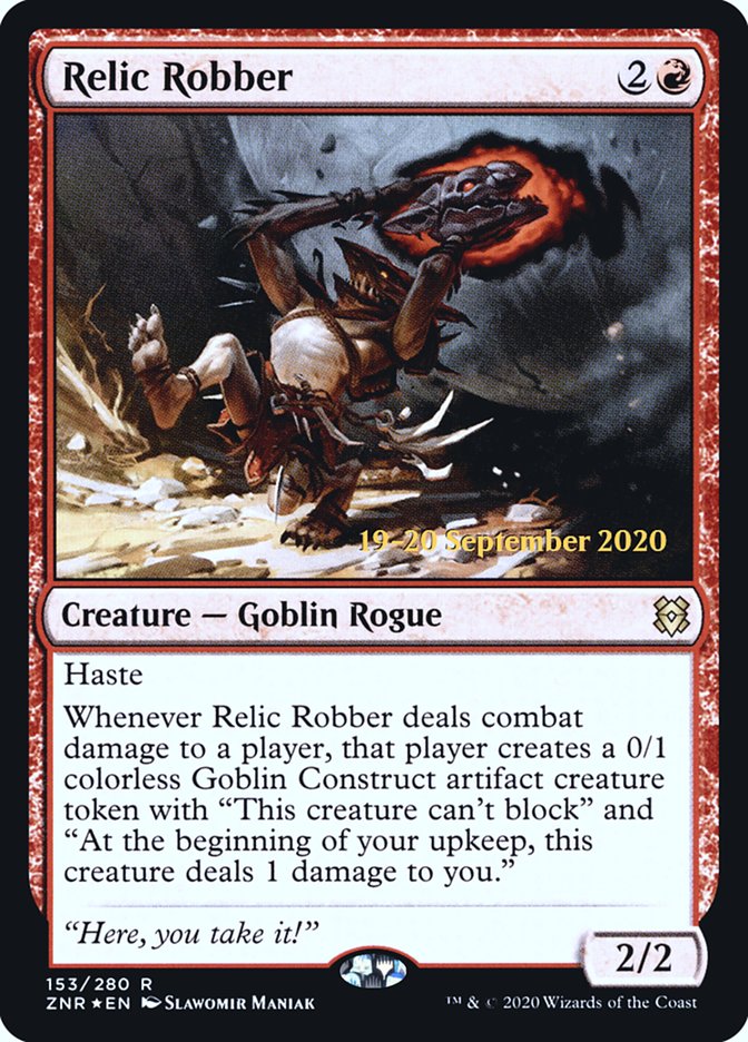 Relic Robber [Zendikar Rising Prerelease Promos] | D20 Games