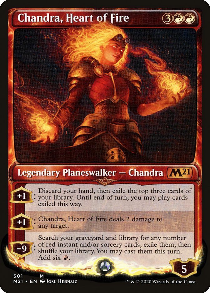 Chandra, Heart of Fire (Showcase) [Core Set 2021] | D20 Games