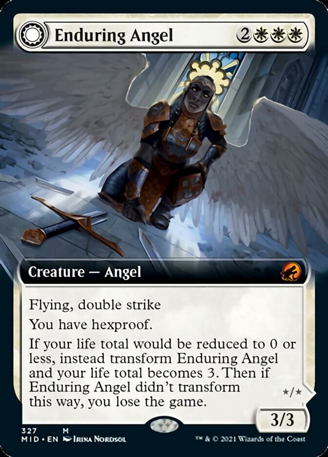 Enduring Angel // Angelic Enforcer (Extended) [Innistrad: Midnight Hunt] | D20 Games