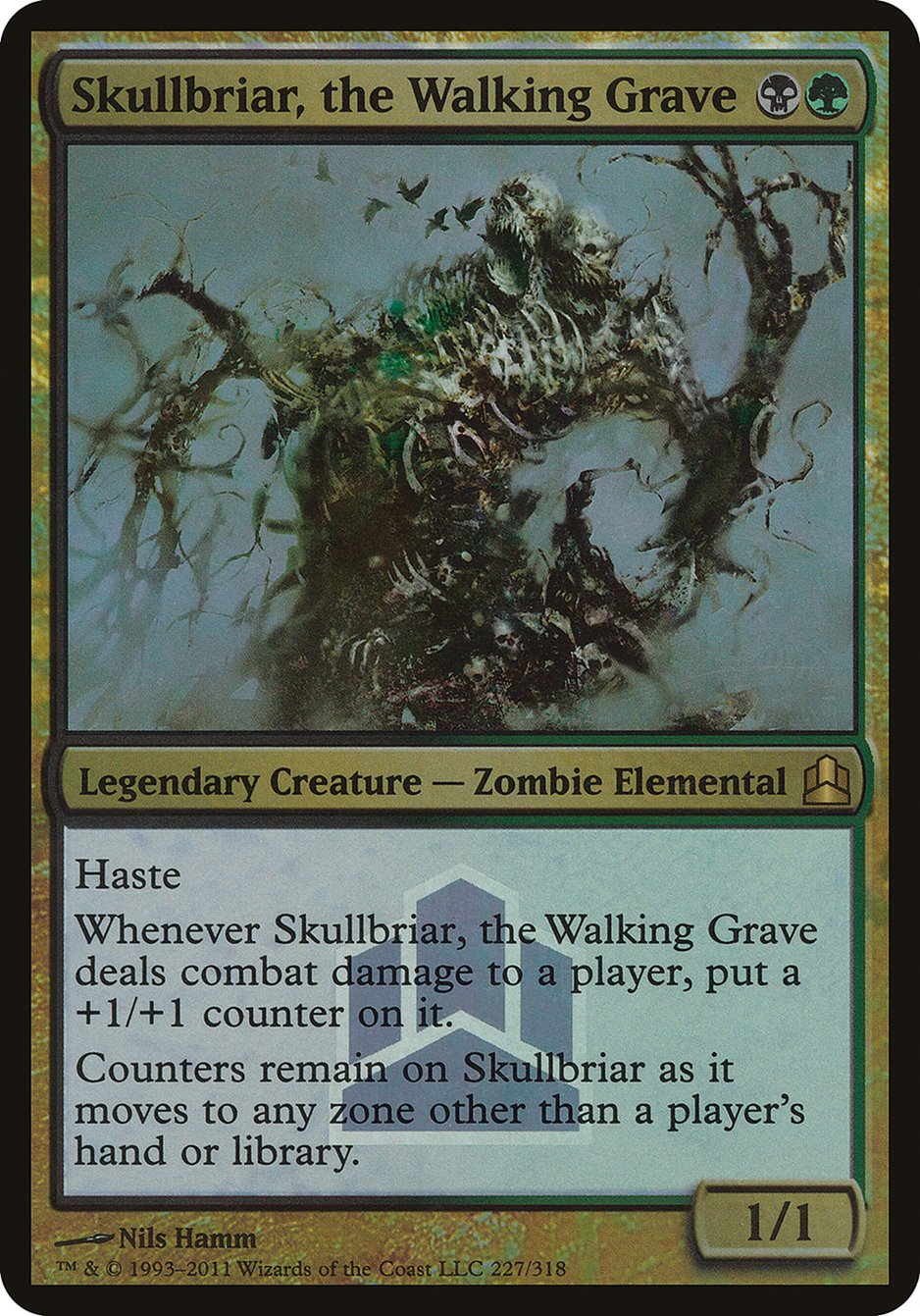 Skullbriar, the Walking Grave (Launch) (Oversized) [Commander 2011 Launch Party] | D20 Games