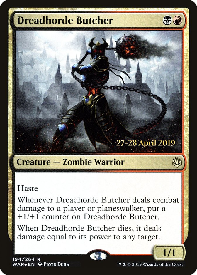 Dreadhorde Butcher  [War of the Spark Prerelease Promos] | D20 Games