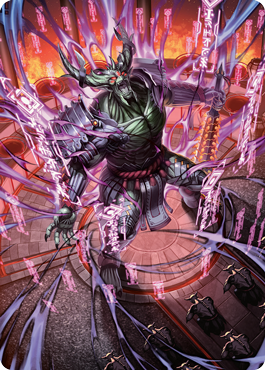 Hidetsugu, Devouring Chaos Art Card [Kamigawa: Neon Dynasty Art Series] | D20 Games