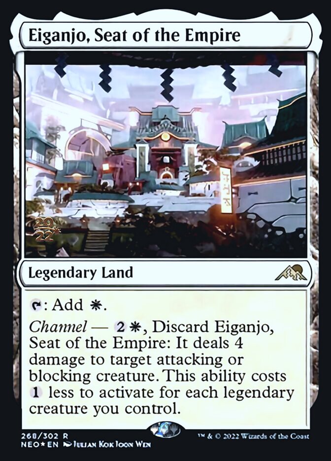 Eiganjo, Seat of the Empire [Kamigawa: Neon Dynasty Prerelease Promos] | D20 Games