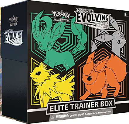 Pokémon Evolving Skies Elite Trainer Box: Jolteon, Flareon, Umbreon, and Leafeon