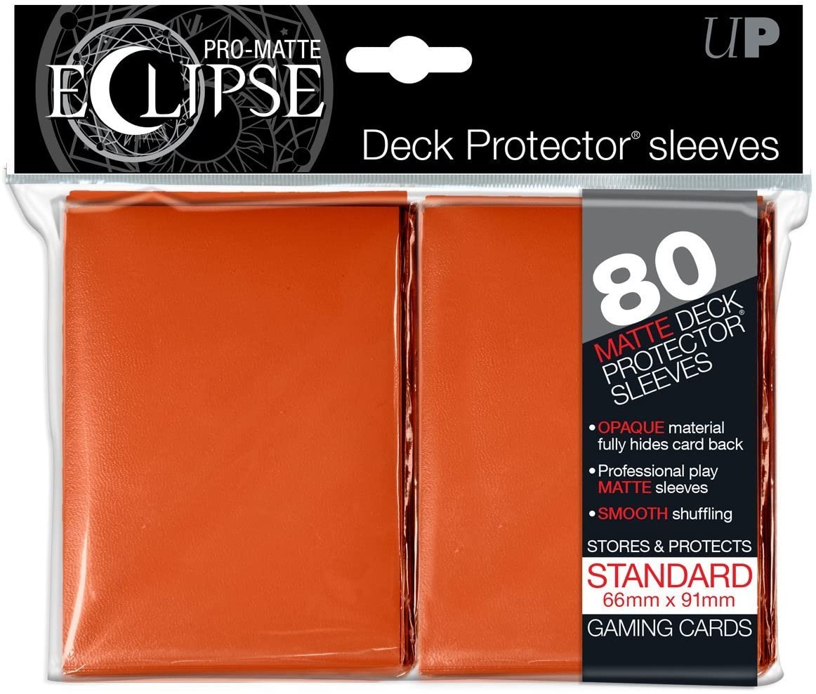 Eclipse Deck Protector Sleeves Matte: Orange | D20 Games